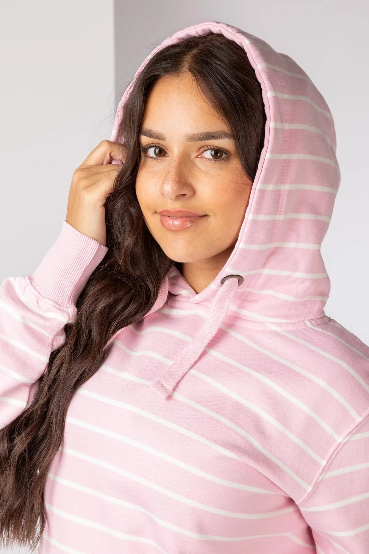 Ladies Lucy Striped Overhead Hoody