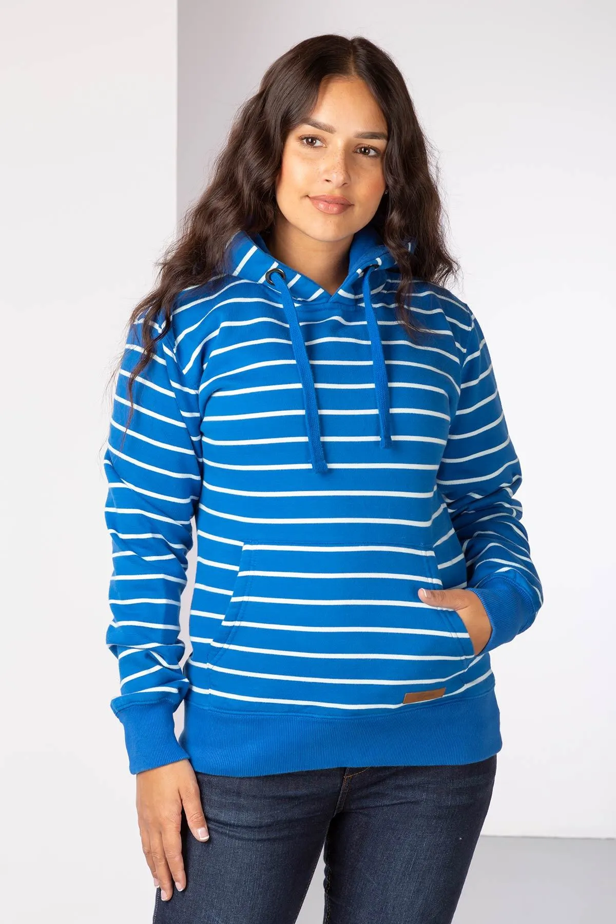 Ladies Lucy Striped Overhead Hoody