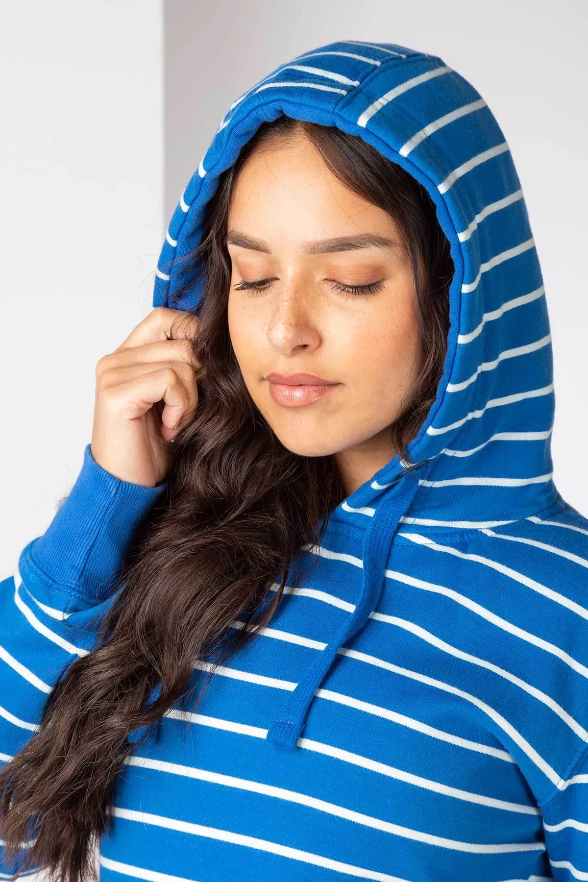 Ladies Lucy Striped Overhead Hoody