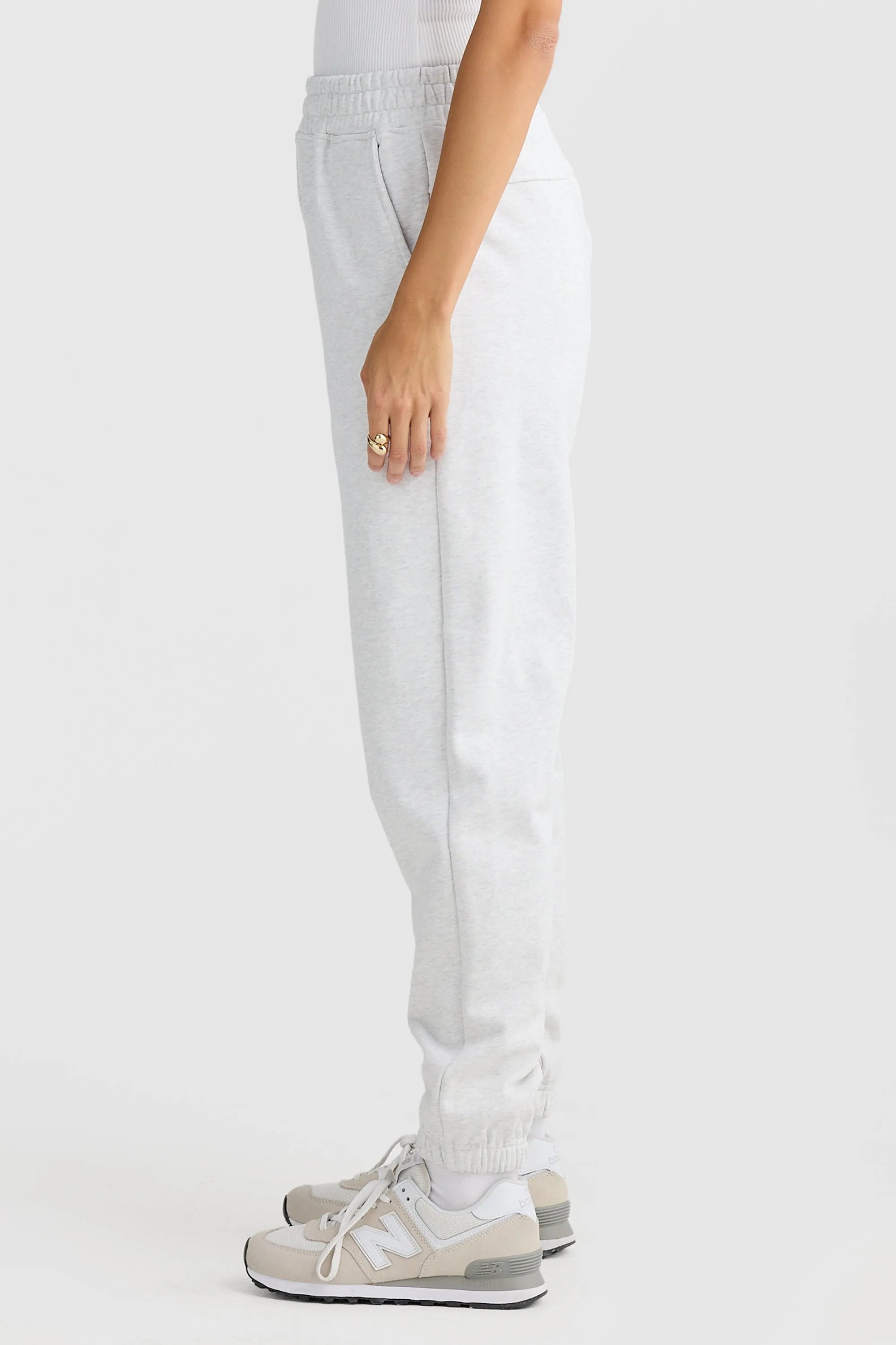 Lena Track Pants White Marle