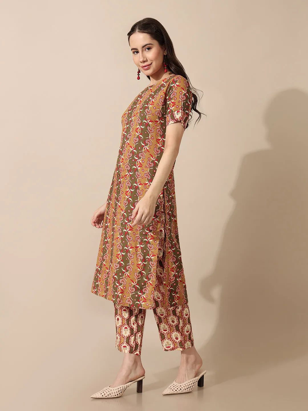 Masakali Mix Print Kurta Set