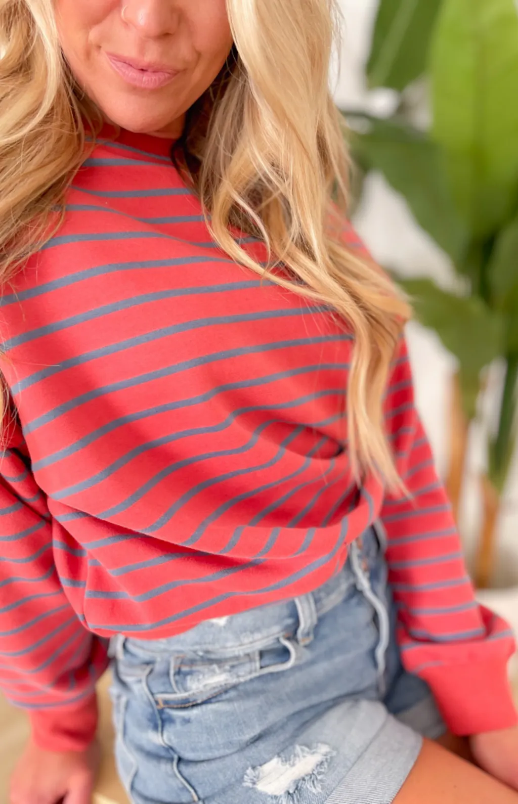 Mila Striped Crewneck