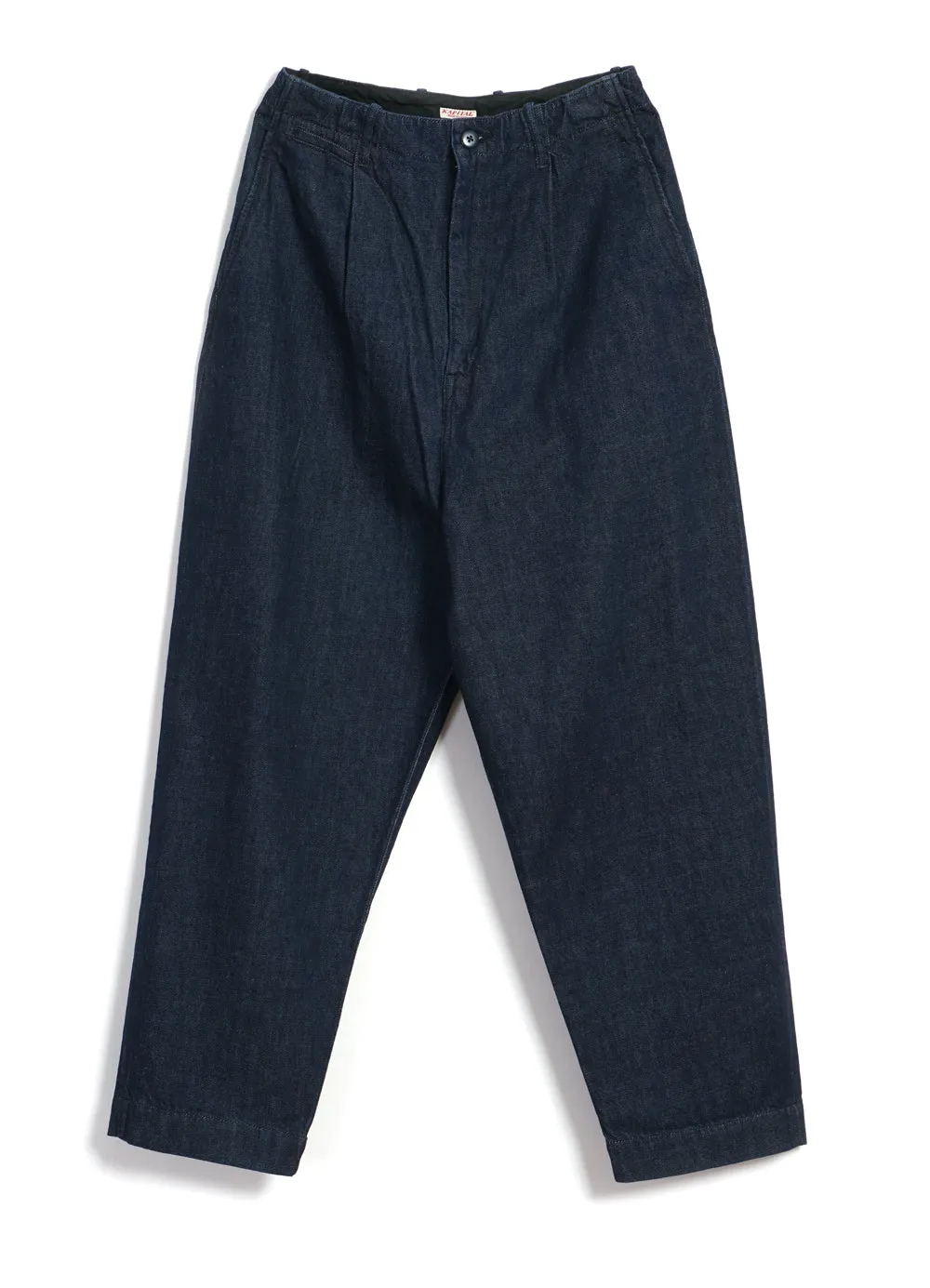 NIME PANTS | High Waisted Denim Trousers | Indigo