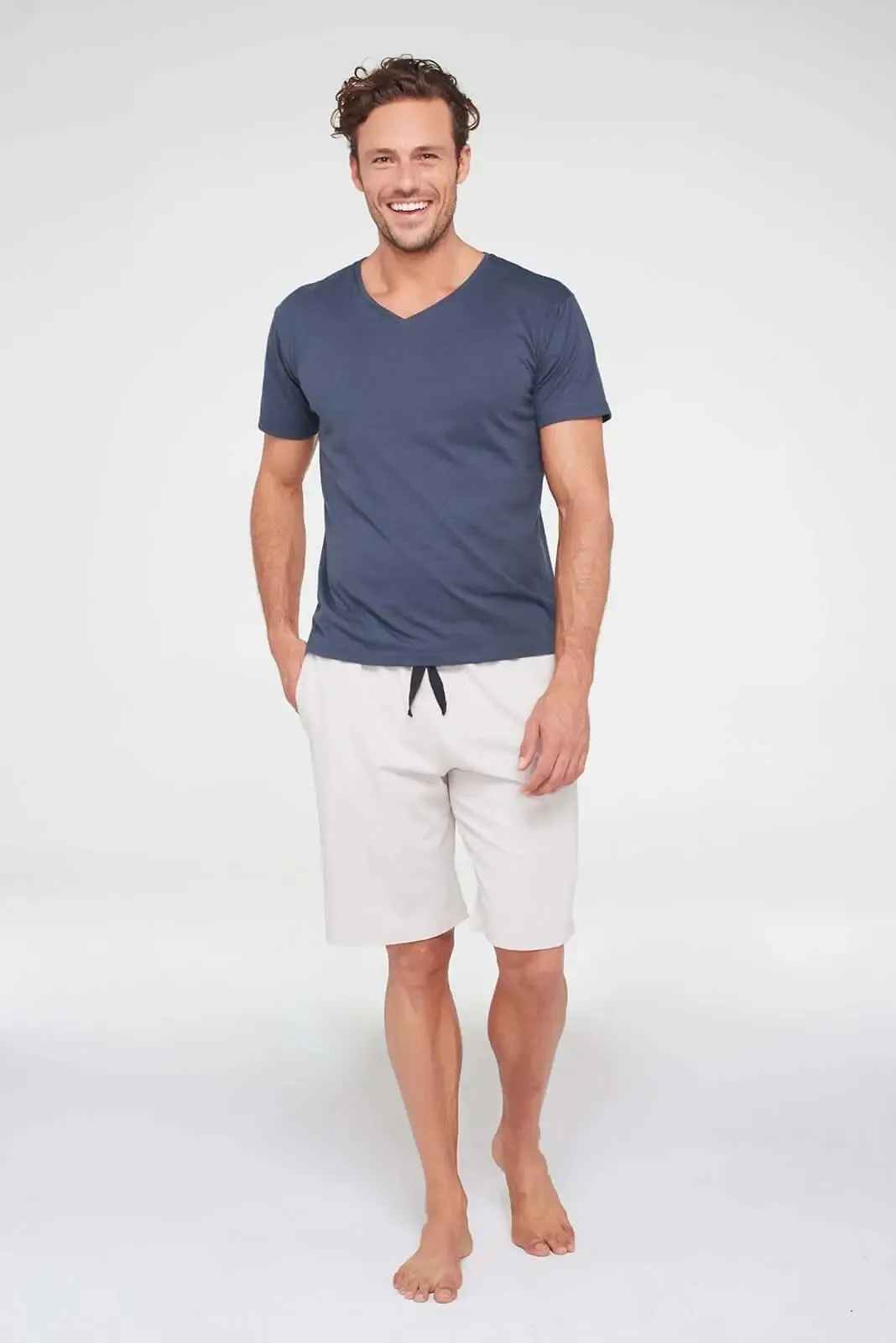 Owens organic short in feather grey