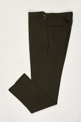 P. Johnson Chocolate Wool Twill Trousers