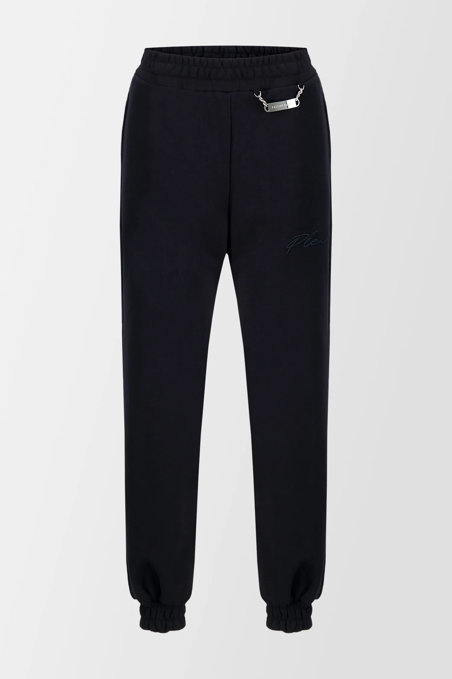 Philipp Plein Black Embroidery Signature Trousers