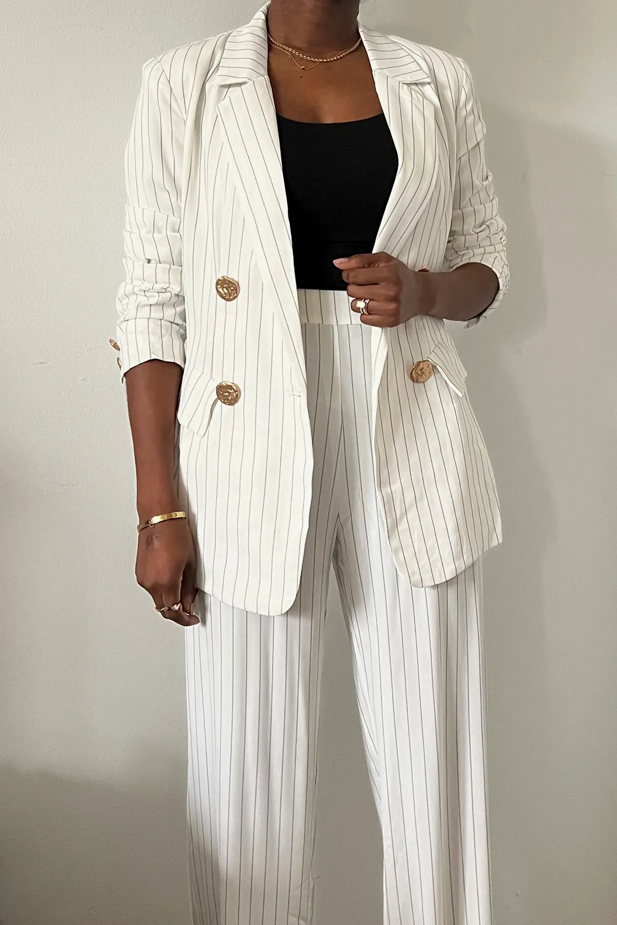 Pinstripe Pant Suit