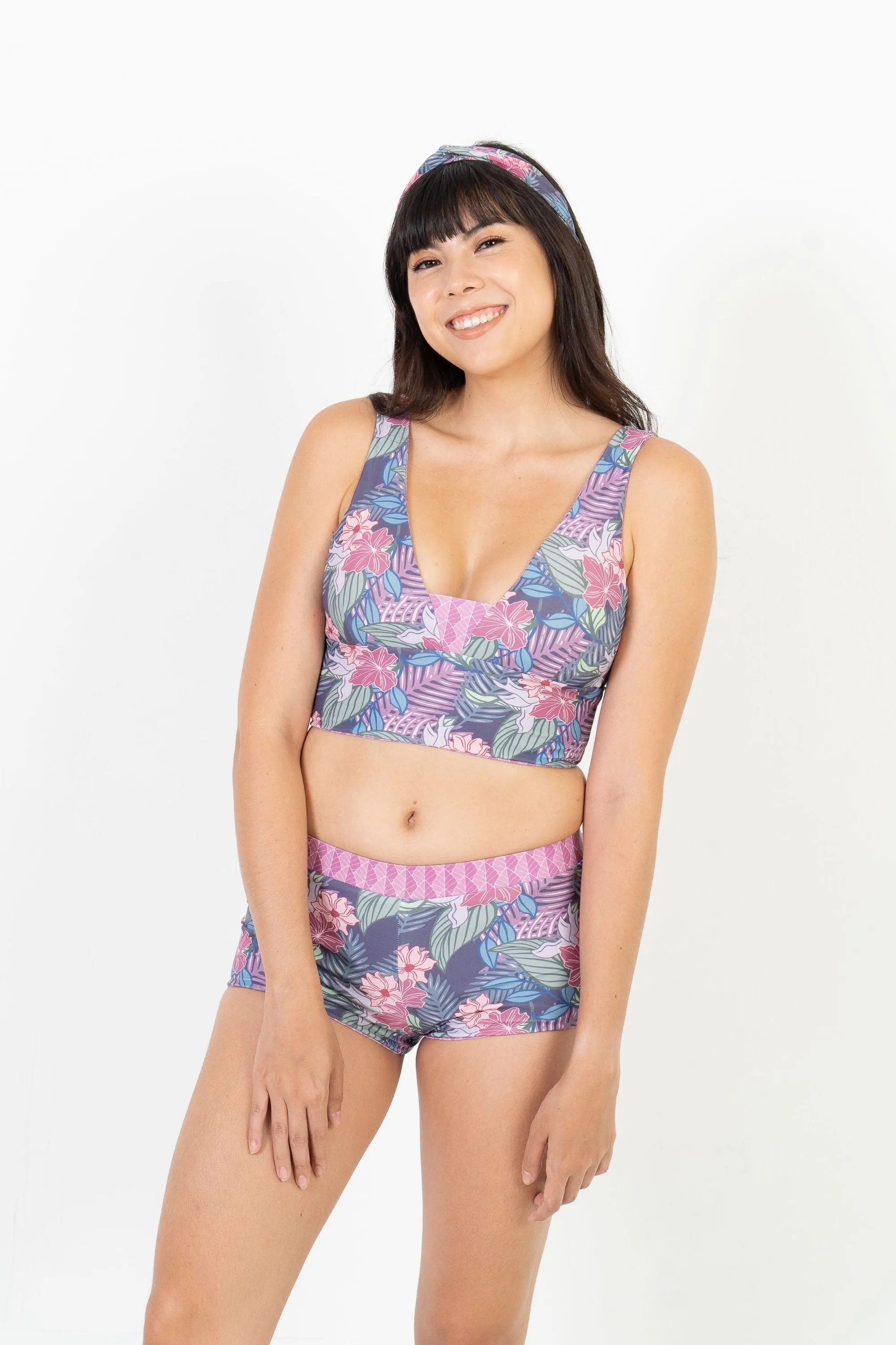 Sipadan Crop Bikini Top - Reversible