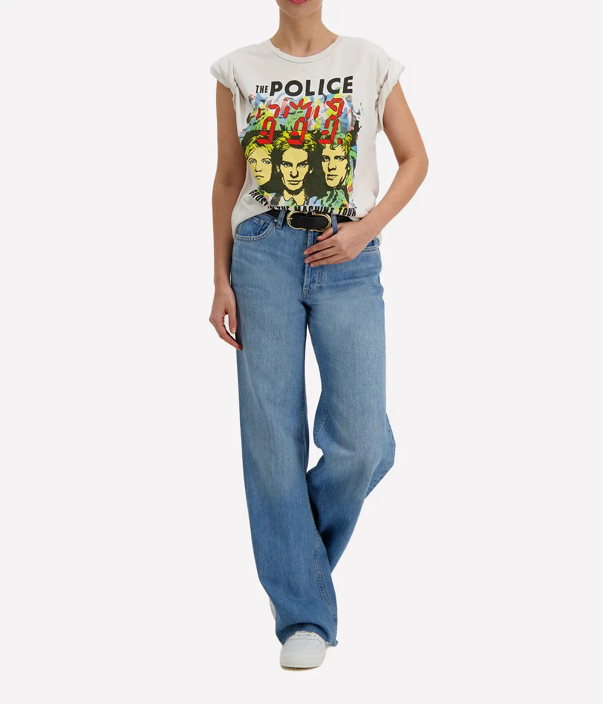 The Police T-Shirt in Vintage White