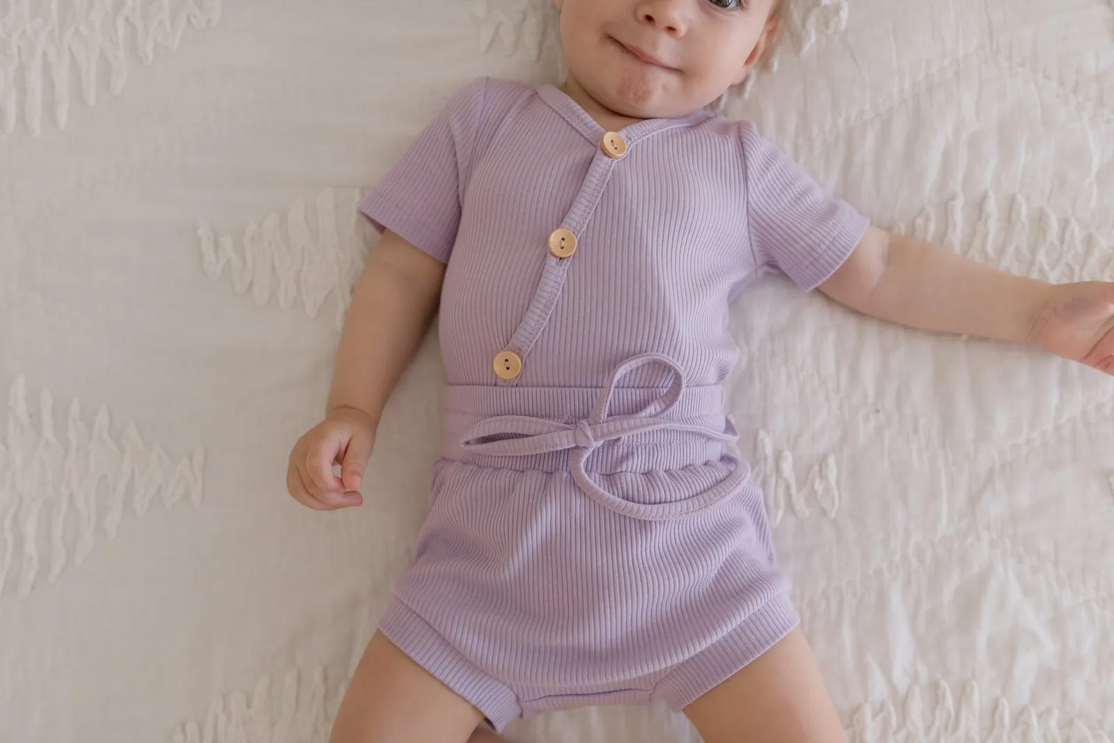 Two Darlings | Lilac Short Sleeve Bodysuit