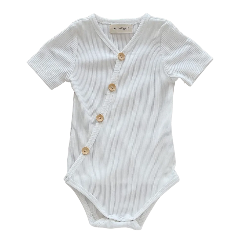 Two Darlings | Milk Short Sleeve Bodysuit