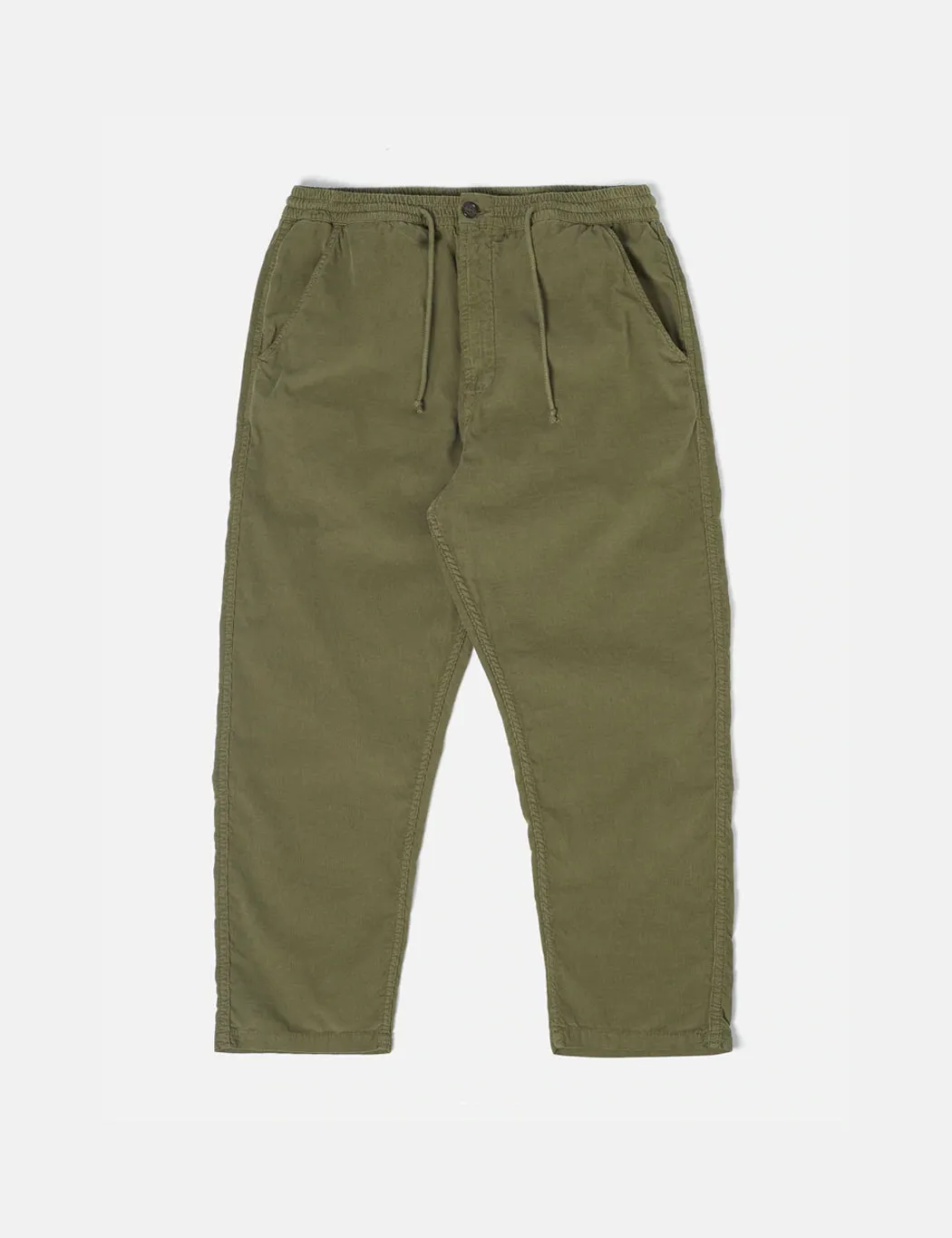 Universal Works Hi Water Trousers (Cord) - Bright Olive Green