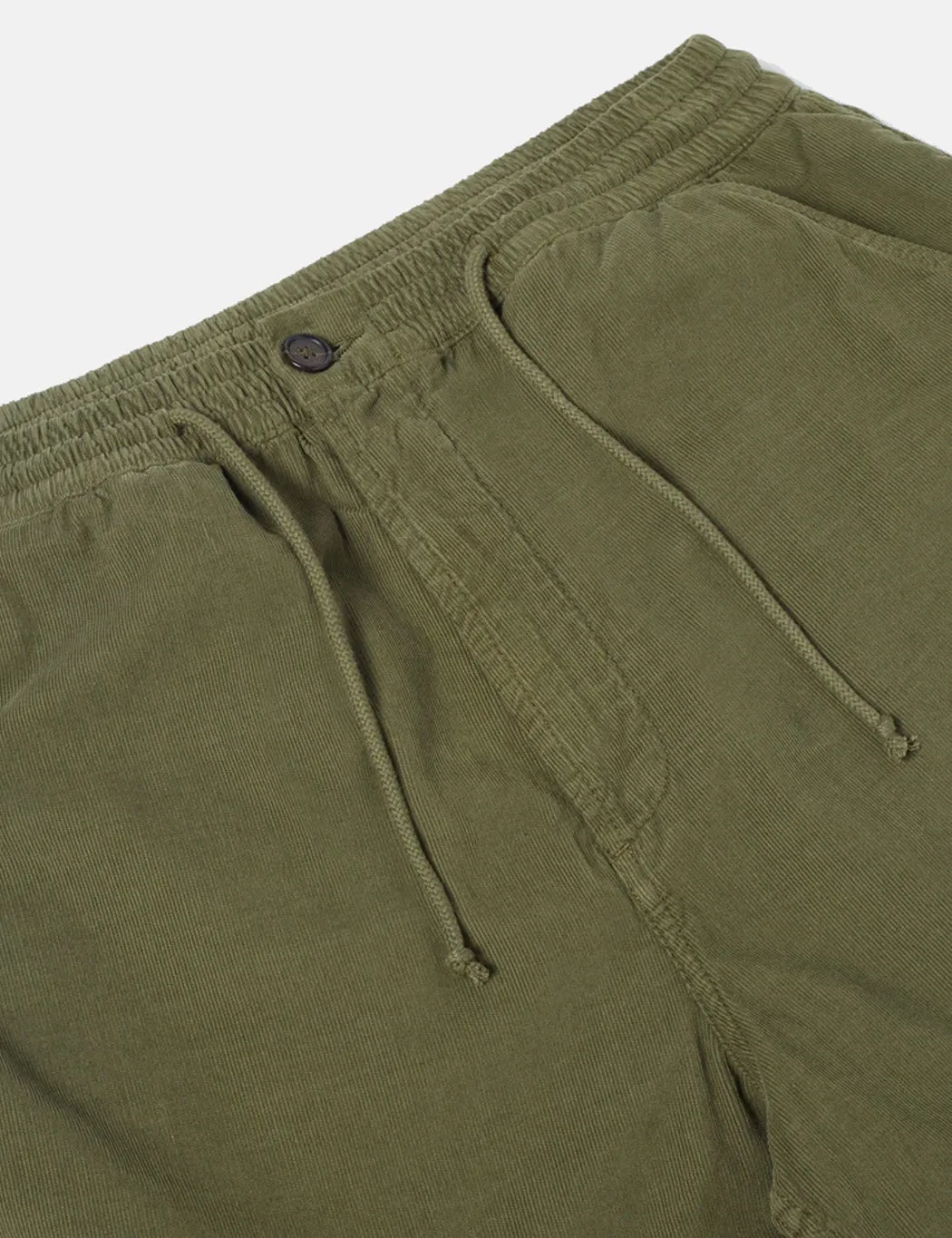 Universal Works Hi Water Trousers (Cord) - Bright Olive Green