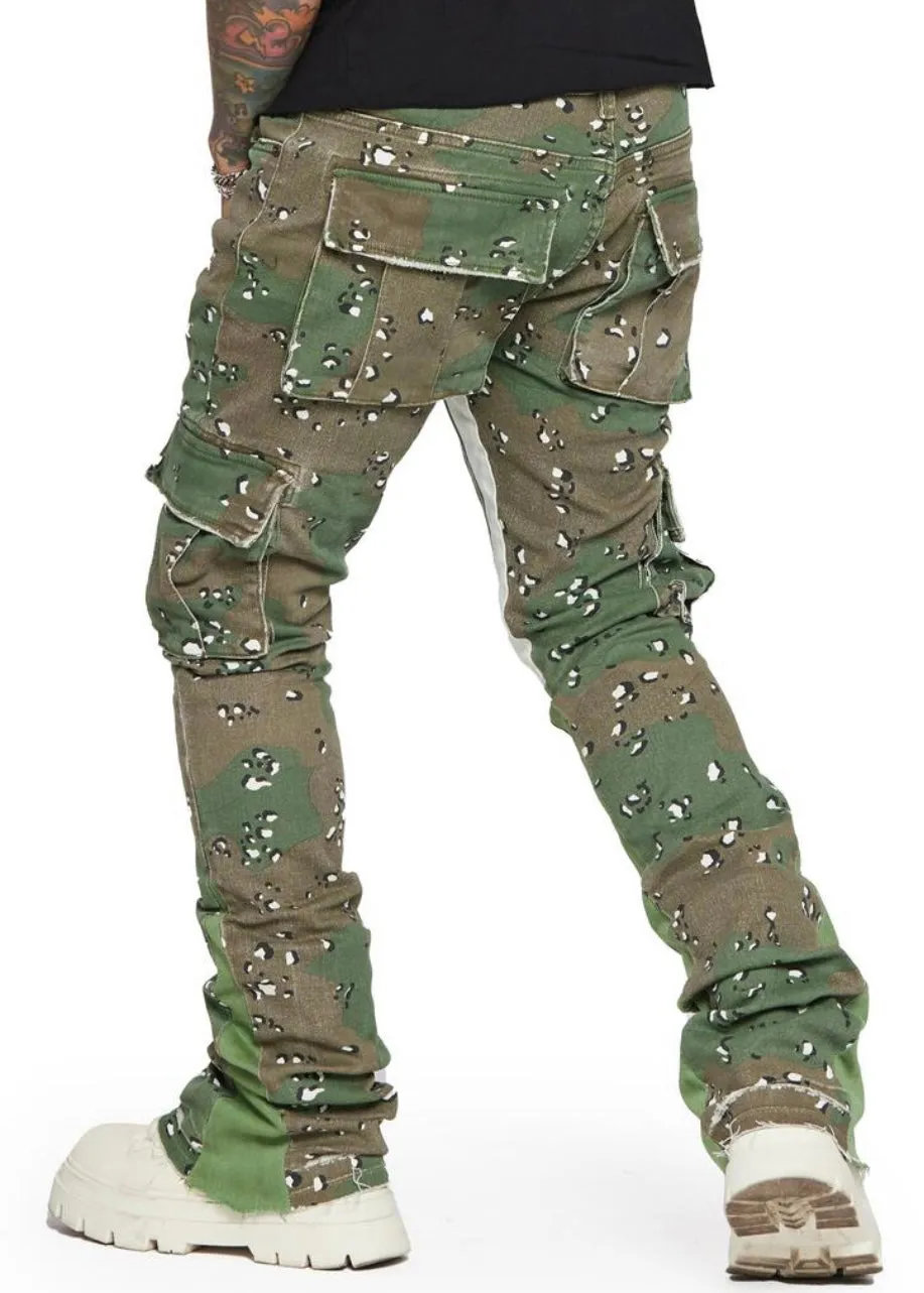 Valabasas “Commander 2.0” Camo Stacked Jeans