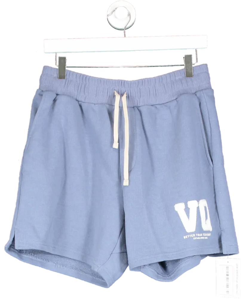 Vanquish Washed Blue Varsity Shorts UK L