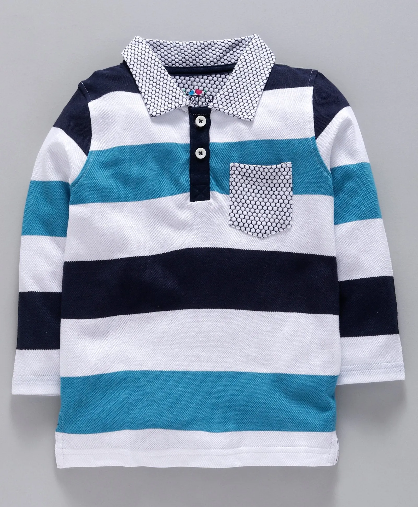 Ventra Bold Stripes Full Sleeves T-Shirt - Blue