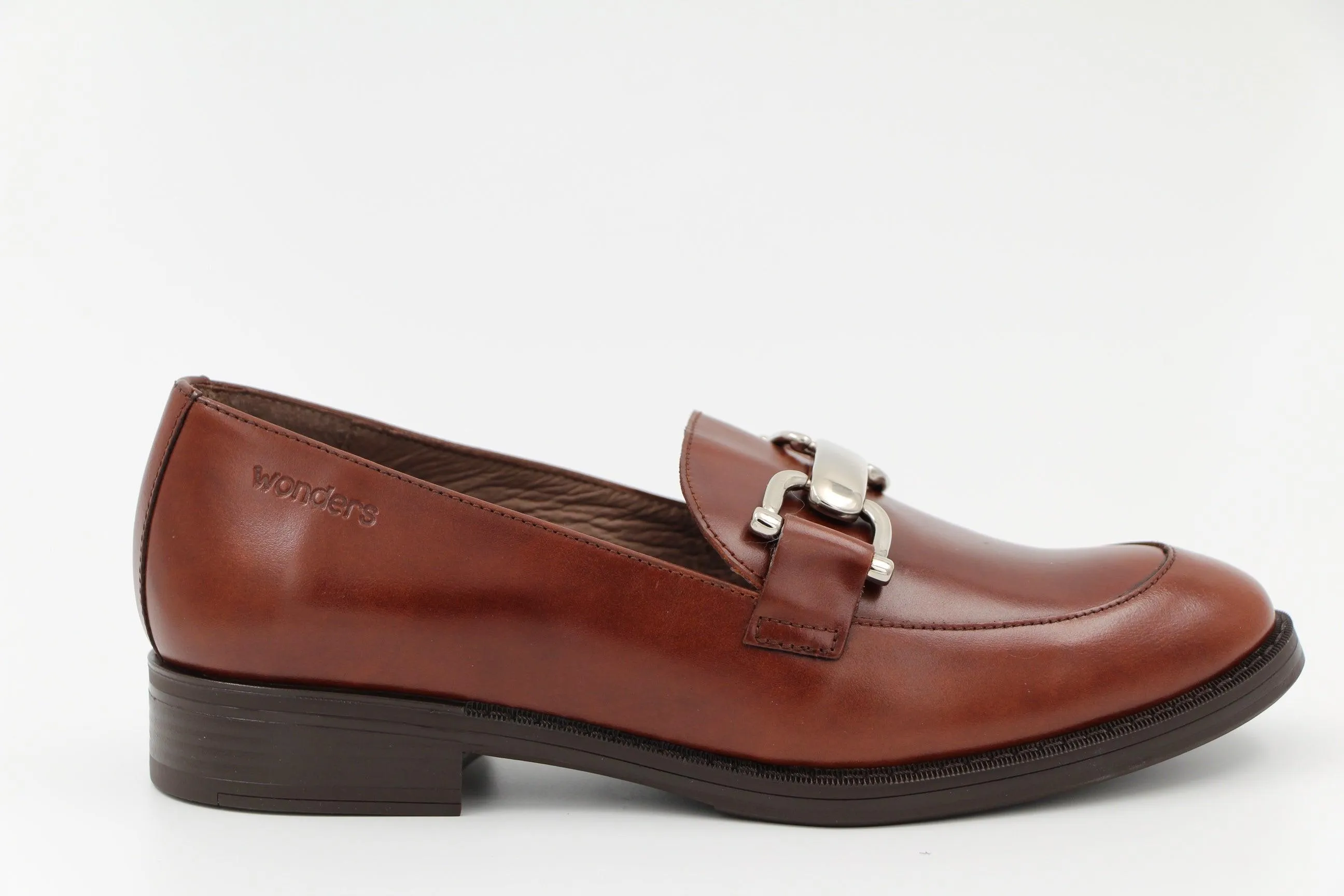 WONDERS Tan leather Loafer  A7252