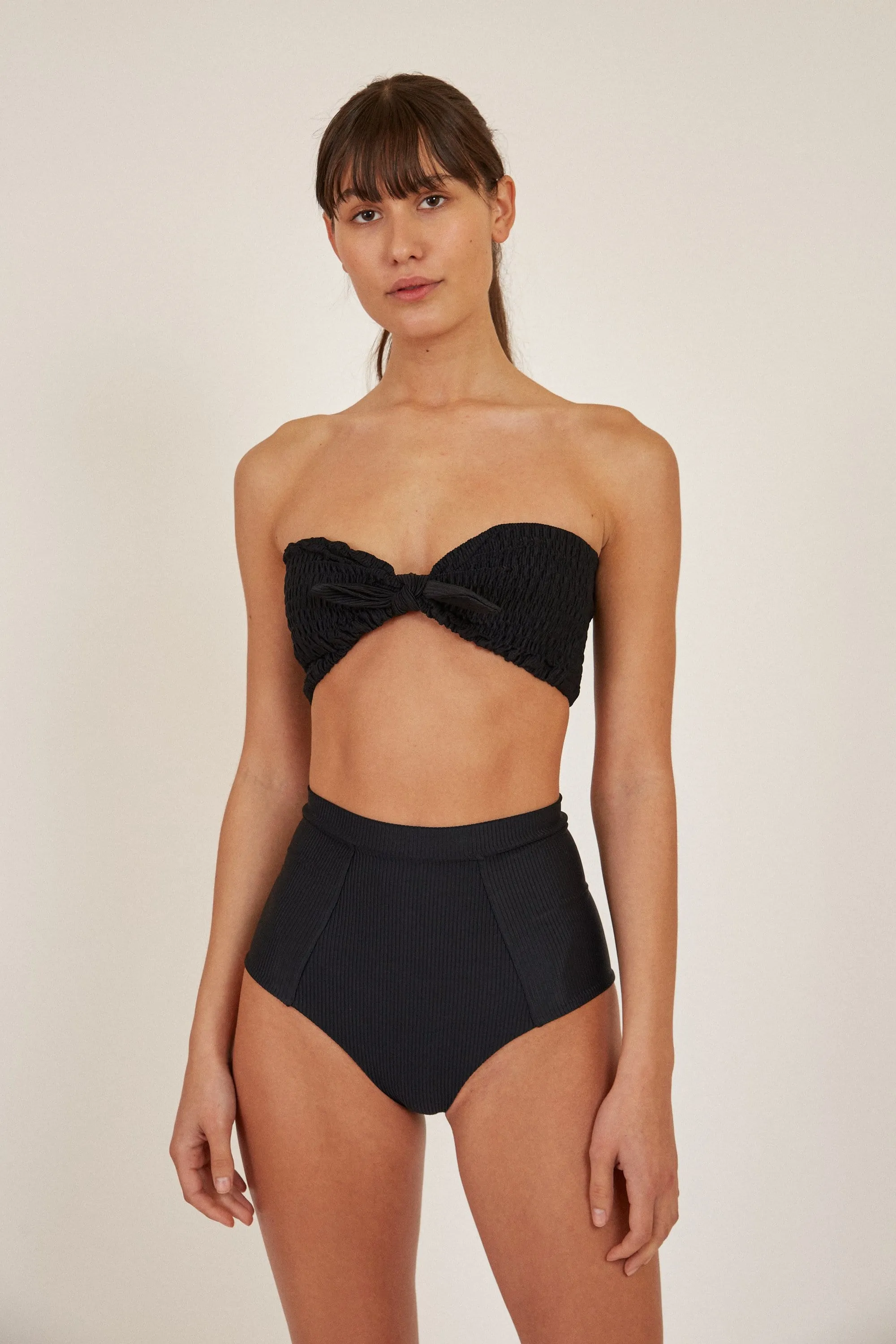 ZARI CHEEKY CUT BIKINI PANT - BLACK